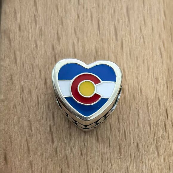 Pandora American Exclusive Travel Heart Charm Pendant, S925 Silver Bracelets - Picture 2 of 4